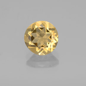 Berillo dorato Giallo naturale da 1.29 ct, Taglio rotondo, VVS-VS