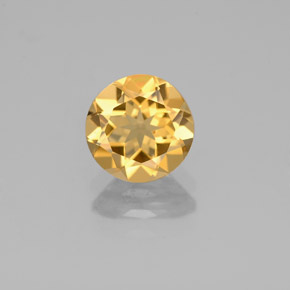 Berillo dorato naturale giallo da 1,20 ct, taglio rotondo, VS