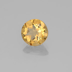 Berillo dorato naturale giallo da 1,20 ct, taglio rotondo, VS