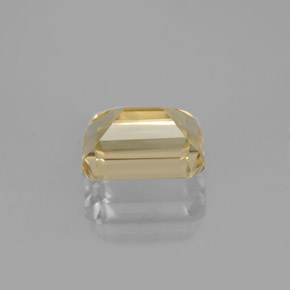 Berillo dorato naturale giallo da 1,63 ct, taglio smeraldo, VVS-VS