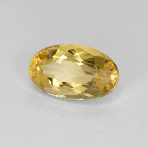 Berillo dorato Arancio dorato naturale da 1.47 ct, Taglio ovale, VVS-VS