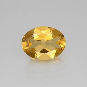 Berillo dorato naturale giallo da 1,76 ct, taglio ovale, VVS-VS