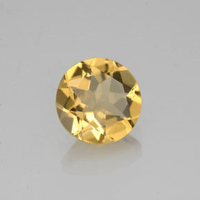 Berillo dorato Giallo naturale da 1.09 ct, Taglio rotondo, VVS-VS