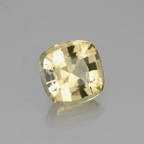 Berillo dorato naturale giallo da 1,27 ct, taglio a cuscino, VS