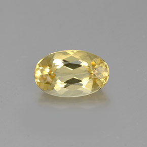Berillo dorato Giallo naturale da 1.00 ct, Taglio ovale, VVS-VS