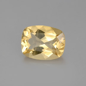 Berillo dorato naturale giallo da 1,95 ct, taglio a cuscino, VS