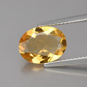 Berillo dorato Giallo naturale da 1.84 ct, Taglio ovale, VS