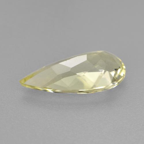 Berillo dorato naturale giallo da 1,51 ct, taglio a pera, VVS-VS