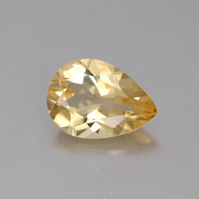 Berillo dorato Giallo naturale da 1.75 ct, Forma a pera, VVS-VS