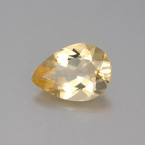 Berillo dorato Giallo naturale da 1.75 ct, Forma a pera, VVS-VS