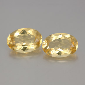 Gemme di Berillo dorato Giallo naturale da 3.08 ct, Taglio ovale, VVS