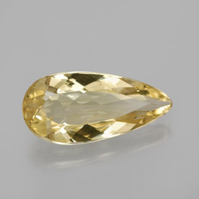 Berillo dorato naturale dorato da 2,66 ct, taglio a pera, VS
