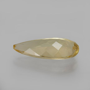 Berillo dorato naturale dorato da 2,66 ct, taglio a pera, VS