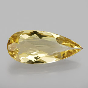 Berillo dorato Giallo naturale da 2.39 ct, Forma a pera, VVS-VS