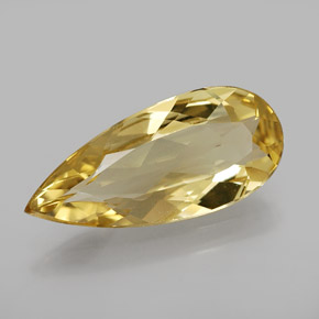 Berillo dorato Giallo naturale da 2.39 ct, Forma a pera, VVS-VS