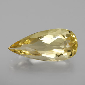 Berillo dorato Giallo naturale da 2.73 ct, Forma a pera, VVS