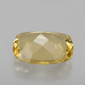 Berillo dorato naturale giallo da 2,12 ct, taglio a cuscino, VVS-VS