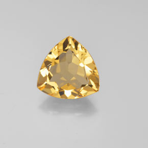 Berillo dorato naturale giallo da 2,61 ct, trillion, VVS