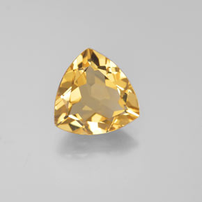 Berillo dorato naturale giallo da 2,61 ct, trillion, VVS