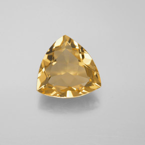 Berillo dorato naturale giallo da 2,67 ct, trillion, VVS