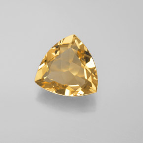 Berillo dorato naturale giallo da 2,67 ct, trillion, VVS