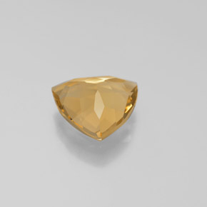 Berillo dorato naturale giallo da 2,67 ct, trillion, VVS