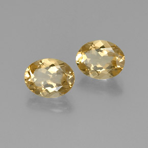 Berillo dorato naturale giallo da 4,35 ct, taglio ovale, VVS-VS