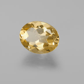Berillo dorato Giallo naturale da 2.03 ct, Taglio ovale, VVS
