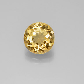 Berillo dorato Giallo naturale da 2.88 ct, Taglio rotondo, VVS-VS