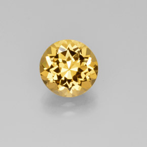 Berillo dorato Giallo naturale da 2.85 ct, Taglio rotondo, VVS