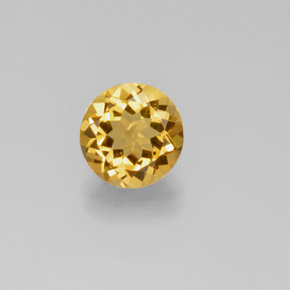 Berillo dorato naturale giallo da 2,40 ct, taglio rotondo, VS