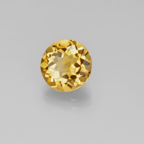 Berillo dorato naturale giallo da 2,40 ct, taglio rotondo, VS