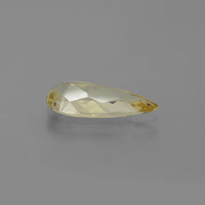 Berillo dorato naturale giallo da 1,58 ct, taglio a pera, VVS
