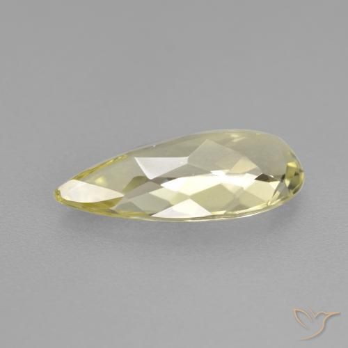Berillo dorato Giallo chiaro naturale da 2.04 ct, Forma a pera, VVS