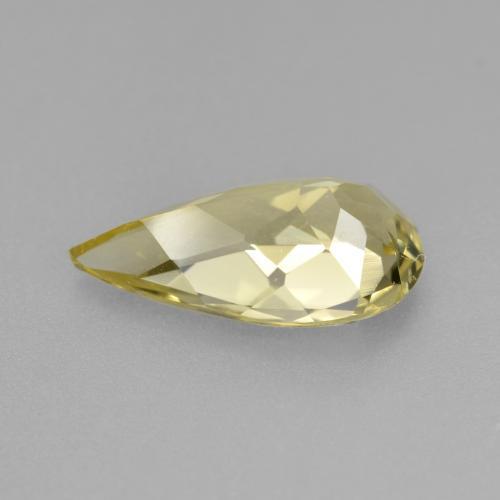 Berillo dorato naturale giallo da 1,94 ct, taglio a pera, VVS