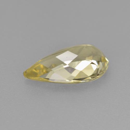 Berillo dorato Giallo di Digione naturale da 1.32 ct, Forma a pera, VVS