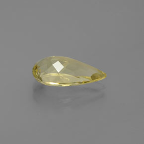 Berillo dorato Giallo naturale da 2.44 ct, Forma a pera, VVS