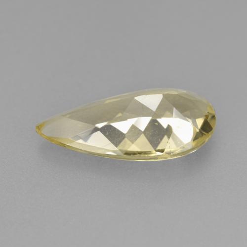 Berillo dorato naturale giallo da 2,07 ct, taglio a pera, VVS