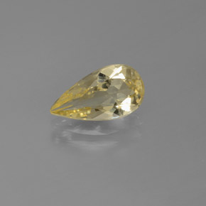 Berillo dorato naturale giallo da 1,65 ct, taglio a pera, VS