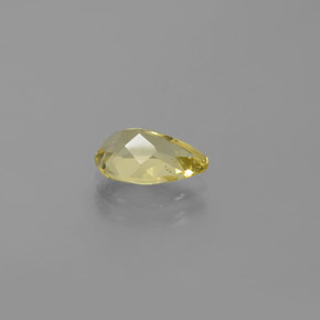 Berillo dorato naturale giallo da 1,11 ct, taglio a pera, VVS-VS