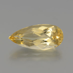 Berillo dorato Giallo naturale da 4.99 ct, Forma a pera, VVS