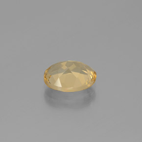 Berillo dorato naturale giallo da 1,72 ct, taglio ovale, VVS