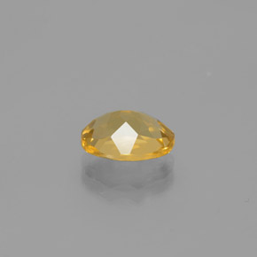 Berillo dorato naturale giallo da 1,83 ct, taglio ovale, VVS