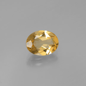 Berillo dorato naturale giallo da 1,60 ct, taglio ovale, VVS-VS