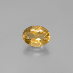 Berillo dorato naturale giallo da 1,68 ct, taglio ovale, VVS-VS