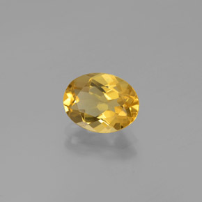 Berillo dorato naturale dorato da 1,62 ct, taglio ovale, VVS-VS