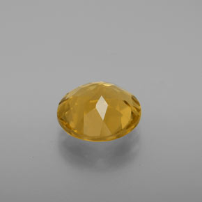 Berillo dorato naturale giallo da 3,29 ct, taglio rotondo, VVS-VS