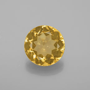 Berillo dorato naturale giallo da 2,98 ct, taglio rotondo, VS