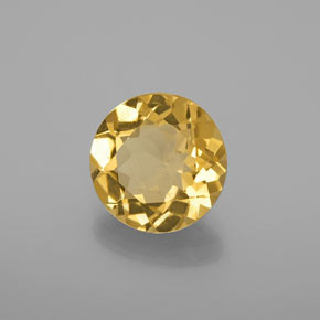 Berillo dorato naturale giallo da 2,70 ct, taglio rotondo, VVS-VS