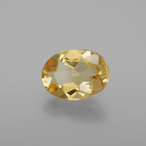 Berillo dorato naturale dorato da 1,35 ct, taglio ovale, VVS-VS
